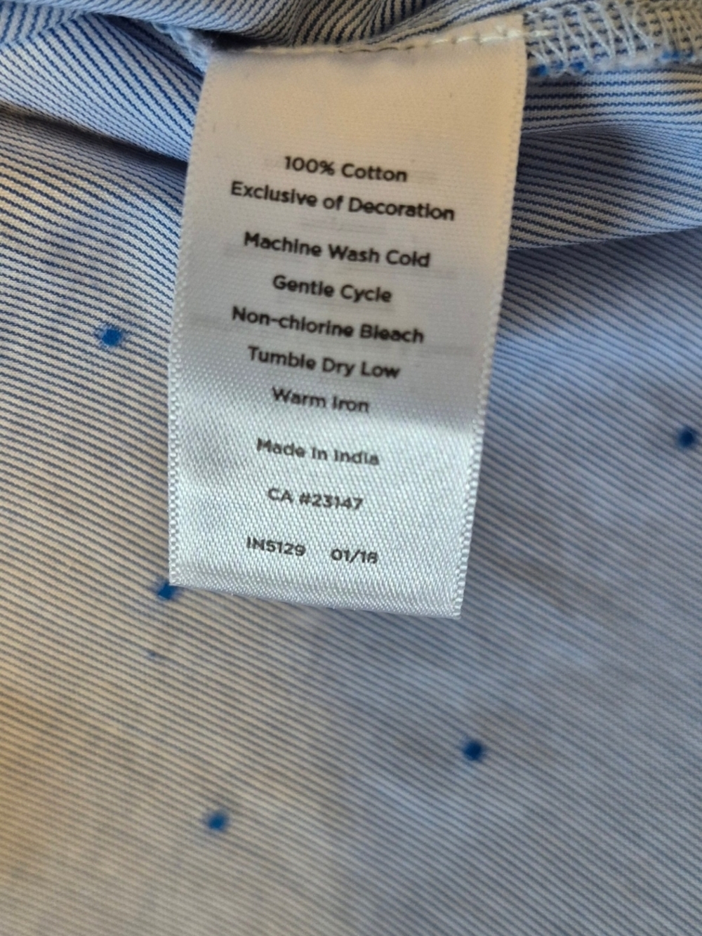 Talbots Top Ruffle Split Neckline, Sz M petite - Picture 5 of 5